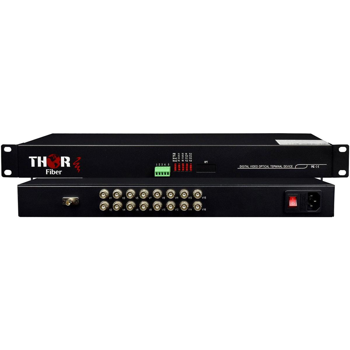

Thor F-16V-TxRx 16-Channel Composite Video Over Fiber Transmitter and Receiver