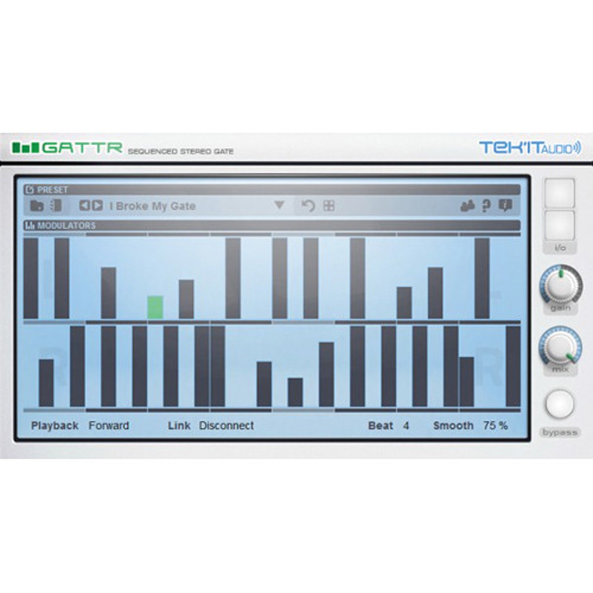 

Tek'it Audio GattR Stereo Gate Effect Sequencer Software plug-In, Download