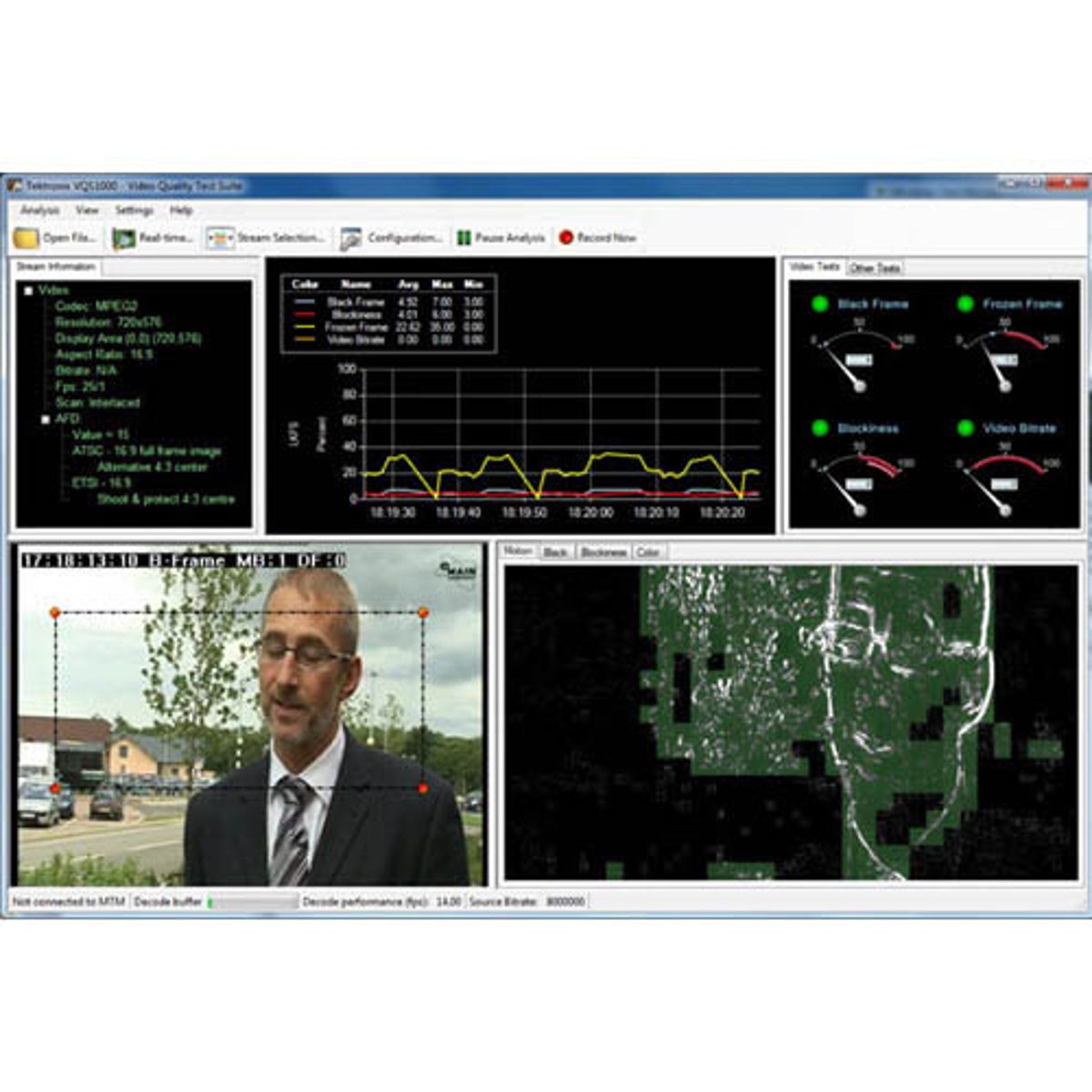 

Tektronix VQS1000 Video Quality Analysis Software