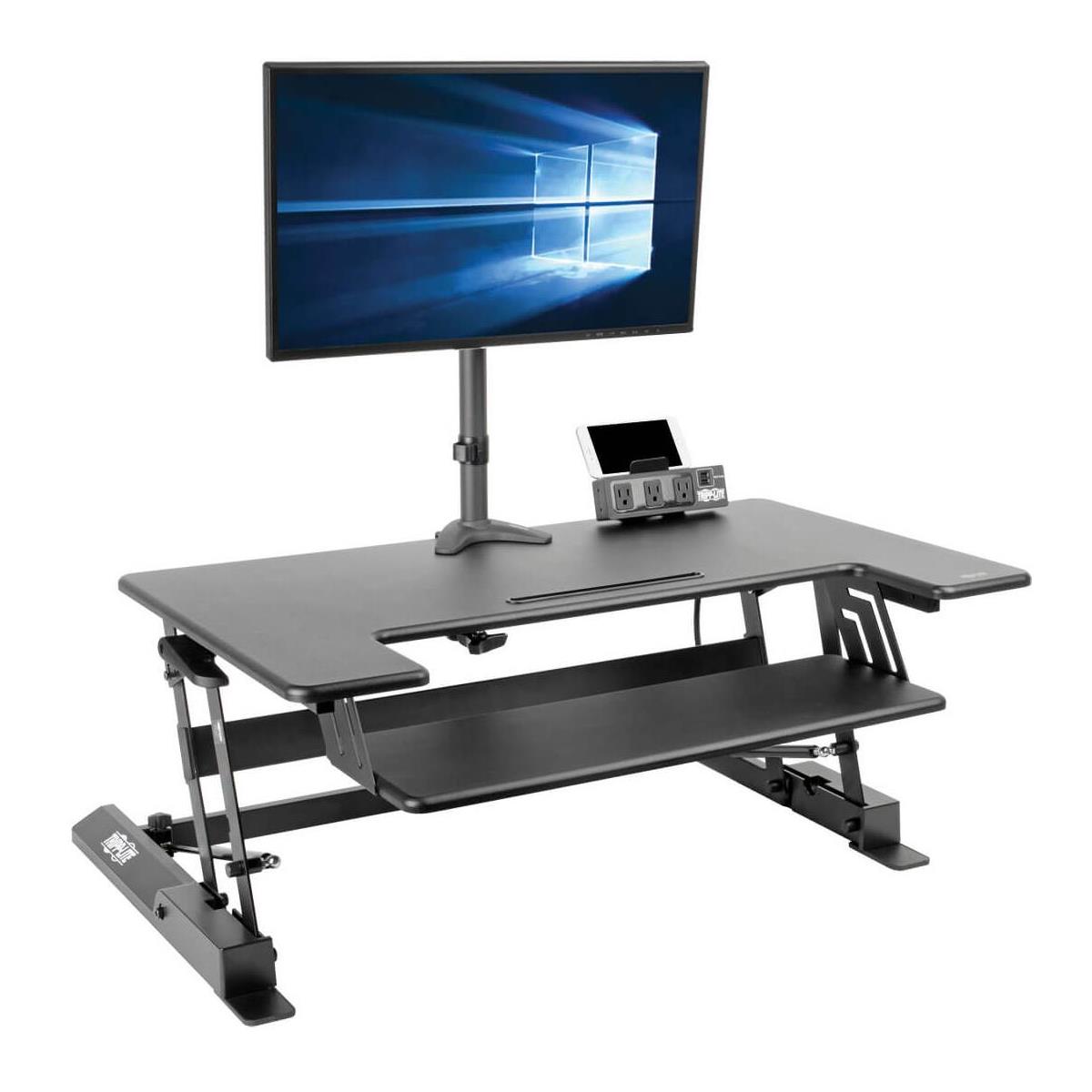 Image of Tripp Lite WorkWise Height-Adjustable Sit-Stand Desktop Workstation Stand