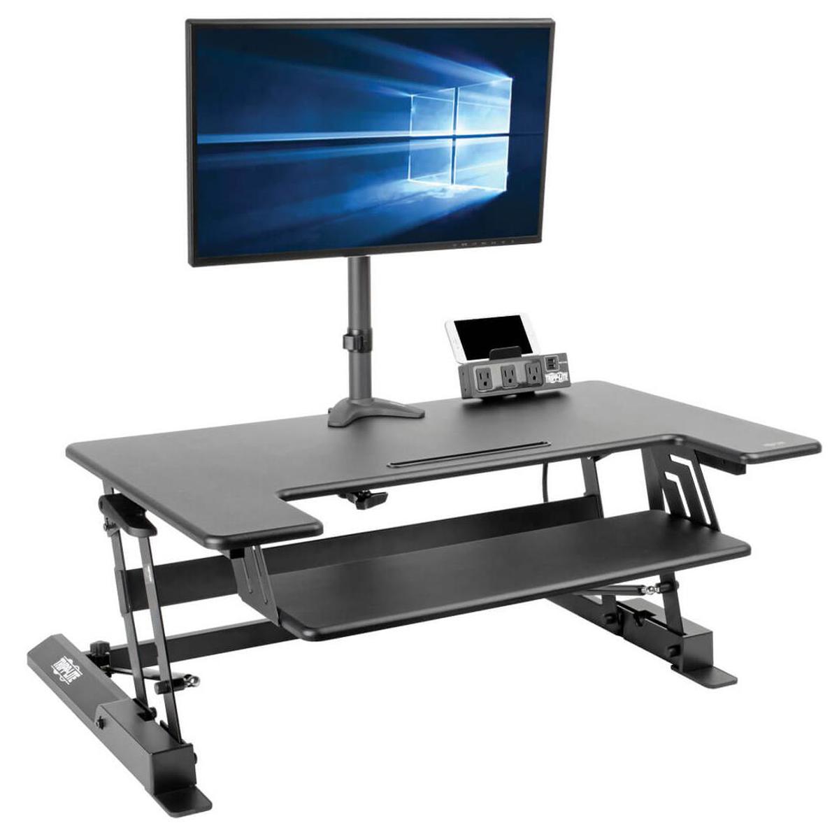 Image of Tripp Lite WorkWise Height-Adjustable Sit-Stand Desktop Workstation Stand