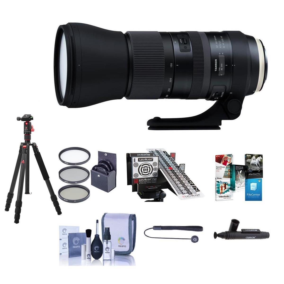 Tamron SP 150-600mm f/5-6.3 Di VC USD G2 Lens for Canon EF with Premium Acc Kit -  AFA022C-700 B