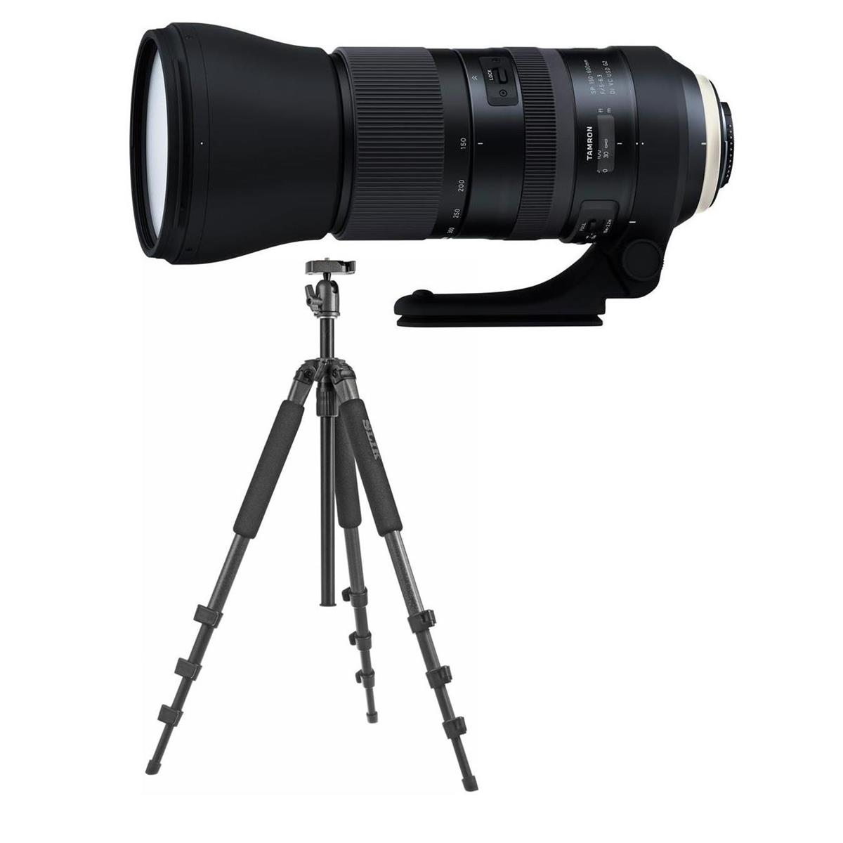 Tamron SP 150-600mm f/5-6.3 Di VC USD G2 Lens for Canon EF with Tripod Kit -  AFA022C-700 T