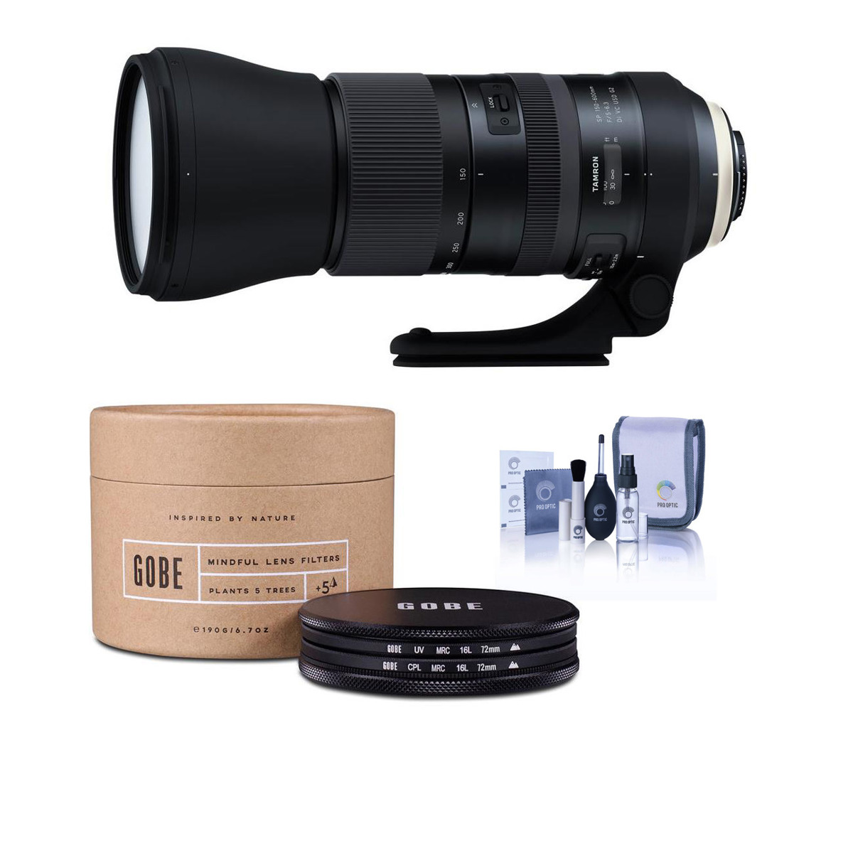 

Tamron SP 150-600mm f/5-6.3 Di VC G2 Lens for Nikon F w/UV+CPL Duet Filter Kit