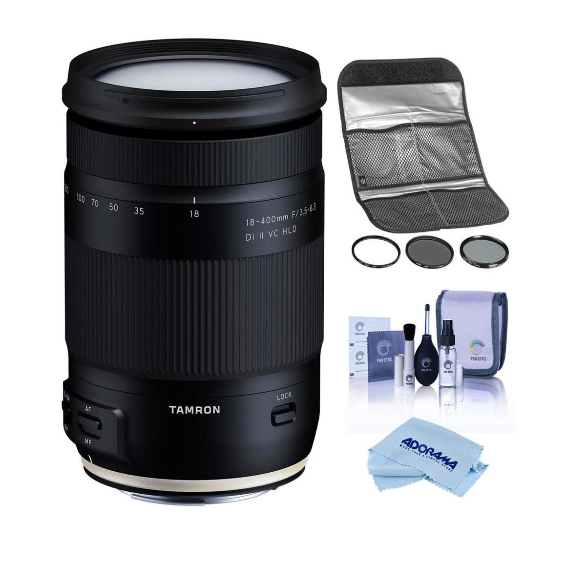 

Tamron 18-400mm f/3.5-6.3 Di II VC HLD Lens for Canon EF with Filter Kit