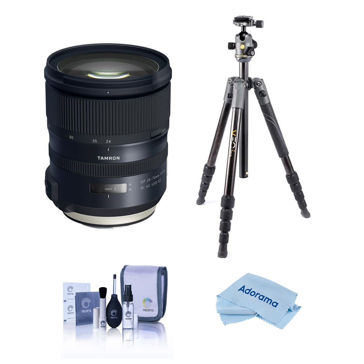 Объектив Tamron SP 24-70mm f/2.8 Di VC USD G2 для Nikon F с комплектом крепления штатива 3Pod