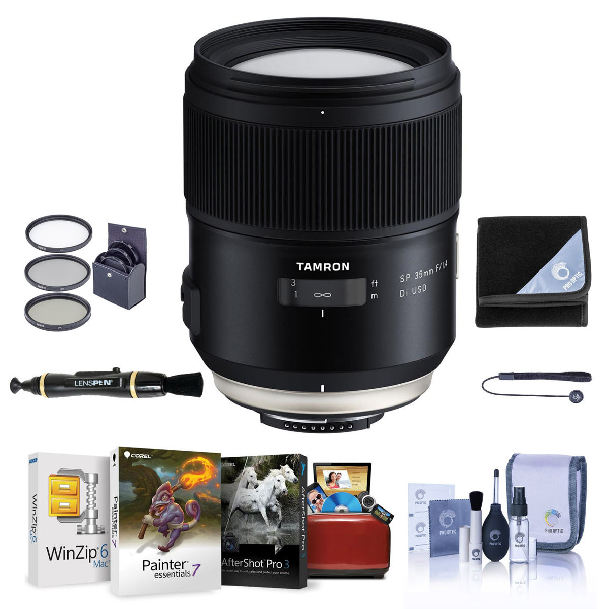 

Tamron SP 35mm f/1.4 Di USD Lens for Canon EF with Free Mac Software & Acc Kit