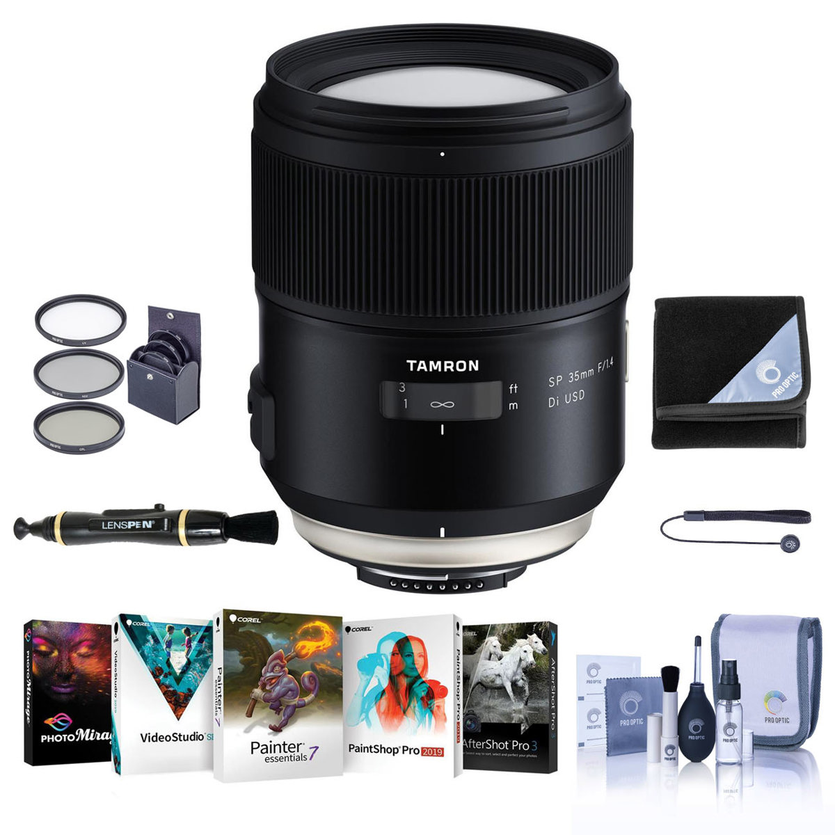 

Tamron SP 35mm f/1.4 Di USD Lens for Nikon F with Free PC Software & Acc Kit