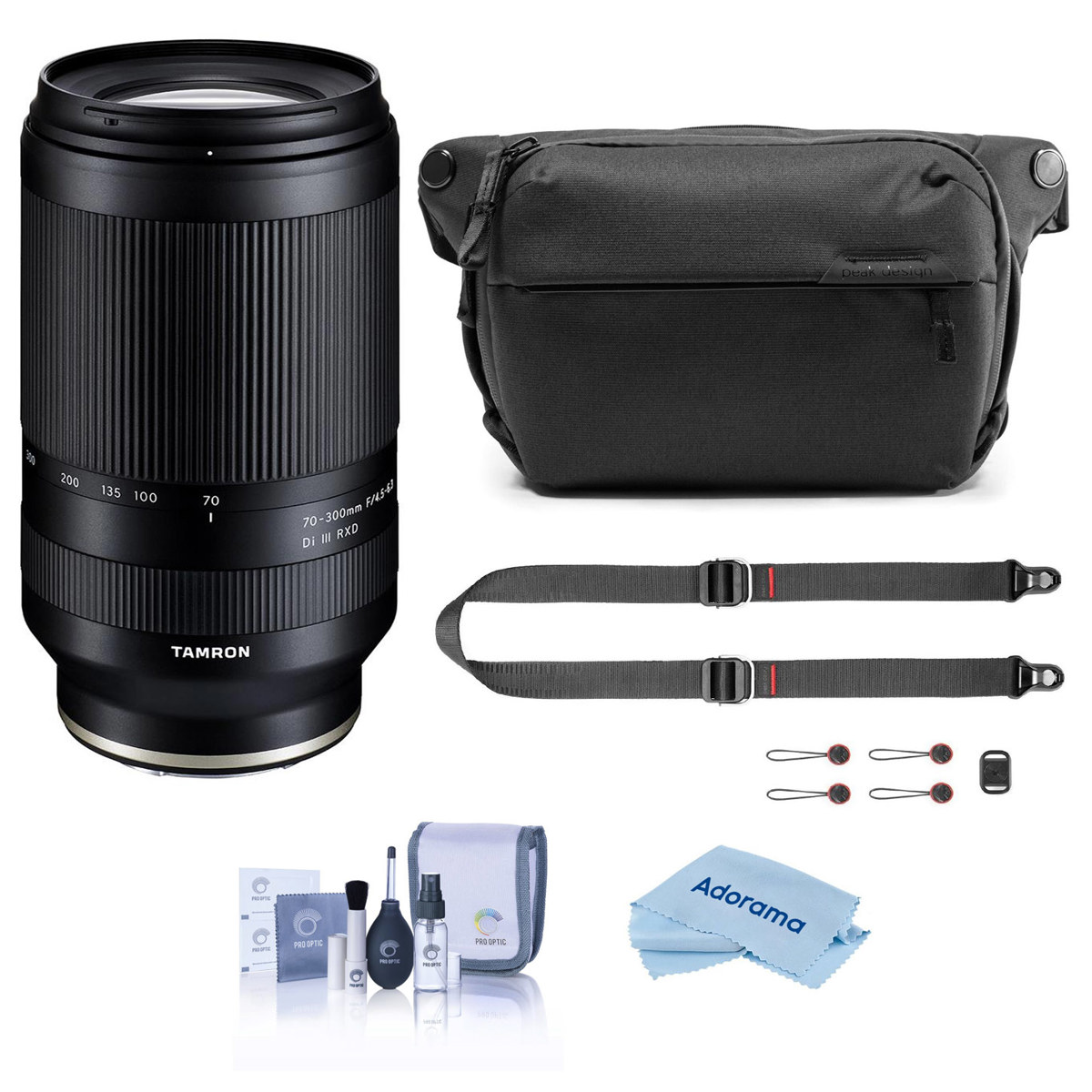 

Tamron 70-300mm f/4.5-6.3 Di III RXD Lens for Sony E w/Peak Design Sling V2 Kit