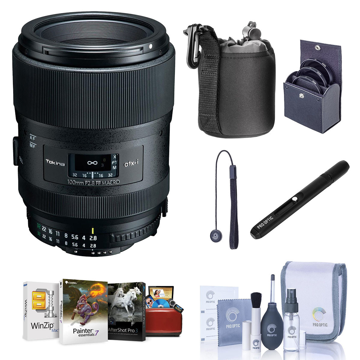 

Tokina atx-i 100mm f/2.8 Macro Lens for Nikon F with Mac Software & Free Acc Kit
