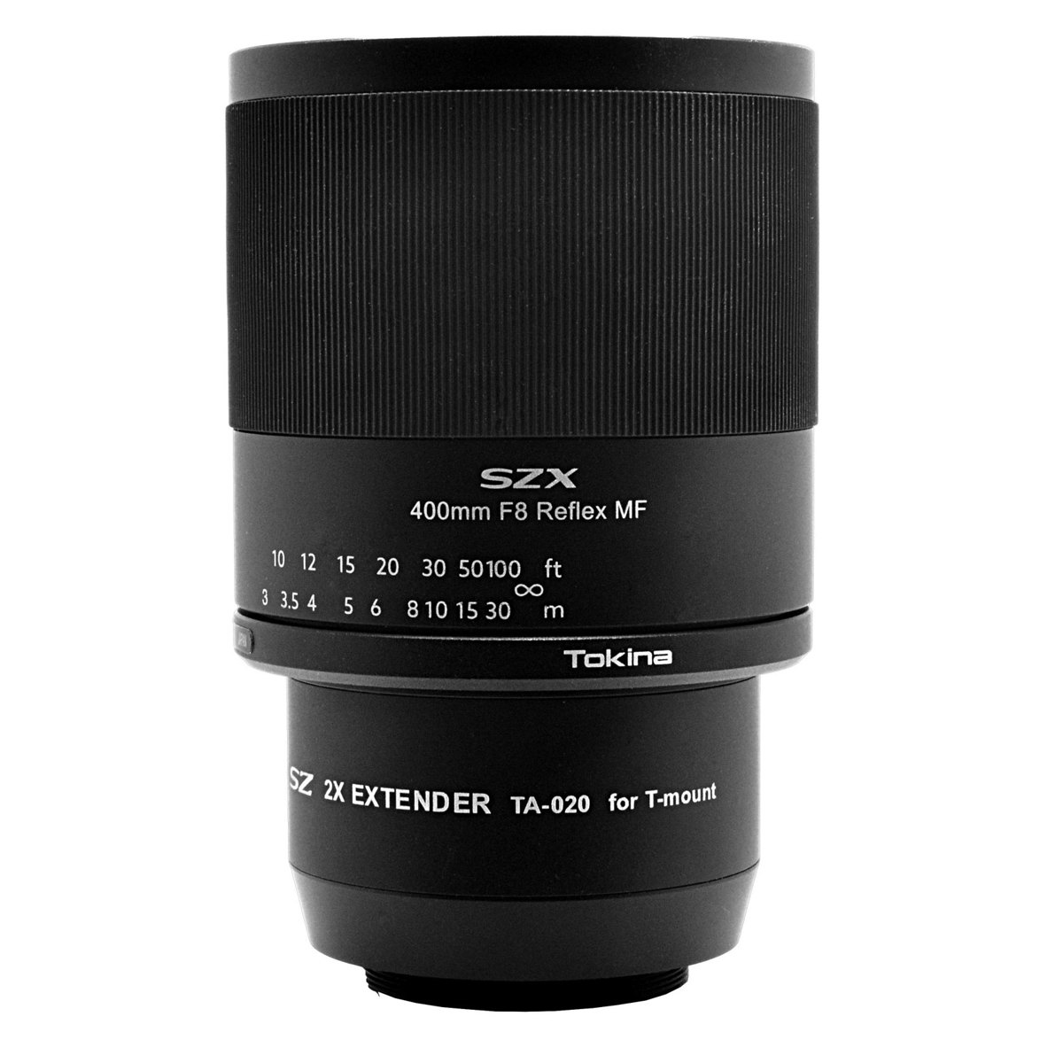 

Tokina SZX 400mm f/8 Reflex MF Lens, 2x Extender Kit for T Mount