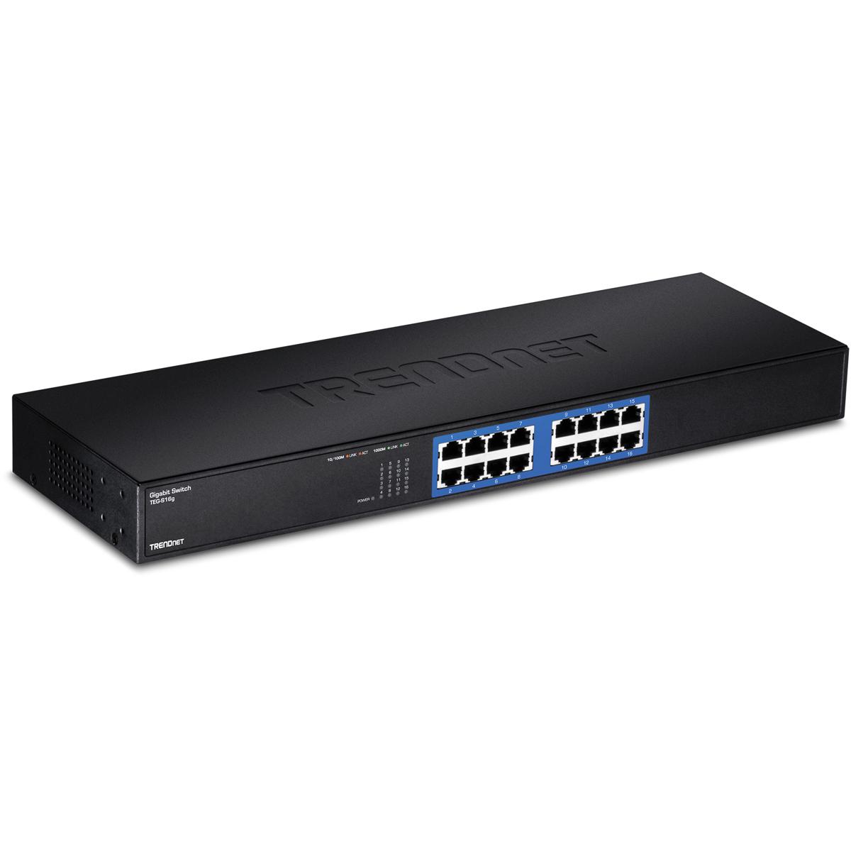 

TRENDnet 16-port 10/100/1000Mbps Gigabit GREENnet Switch