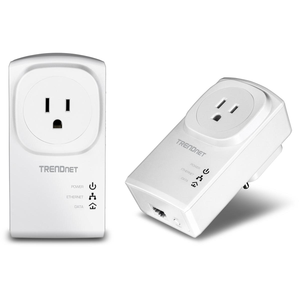

TRENDnet TPL-407E2K Powerline 500 AV Nano Adapter Kit with Built-In Outlet