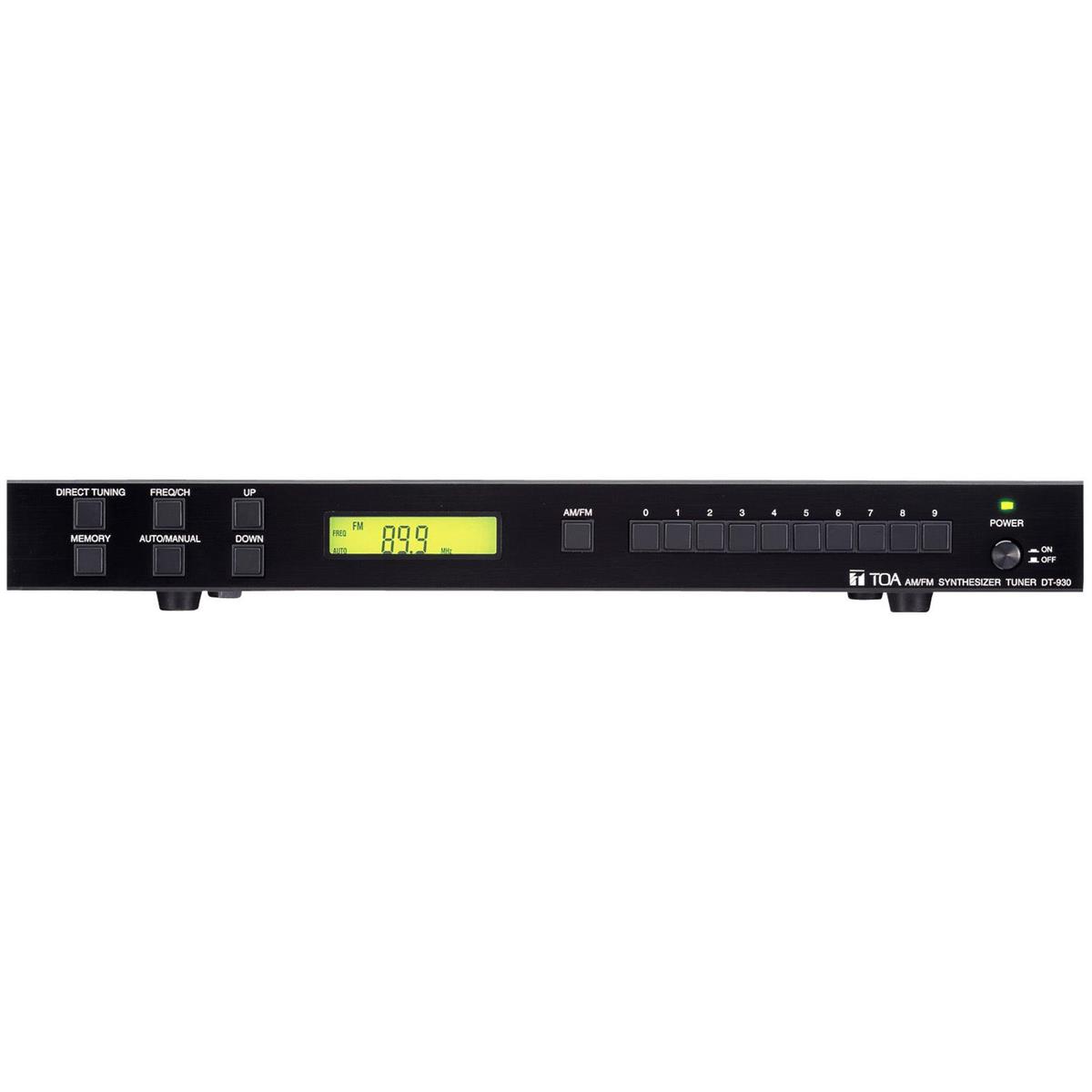 TOA Electronics DT-930 Rack-Mountable AM/FM Stereo Tuner -  DT930UL