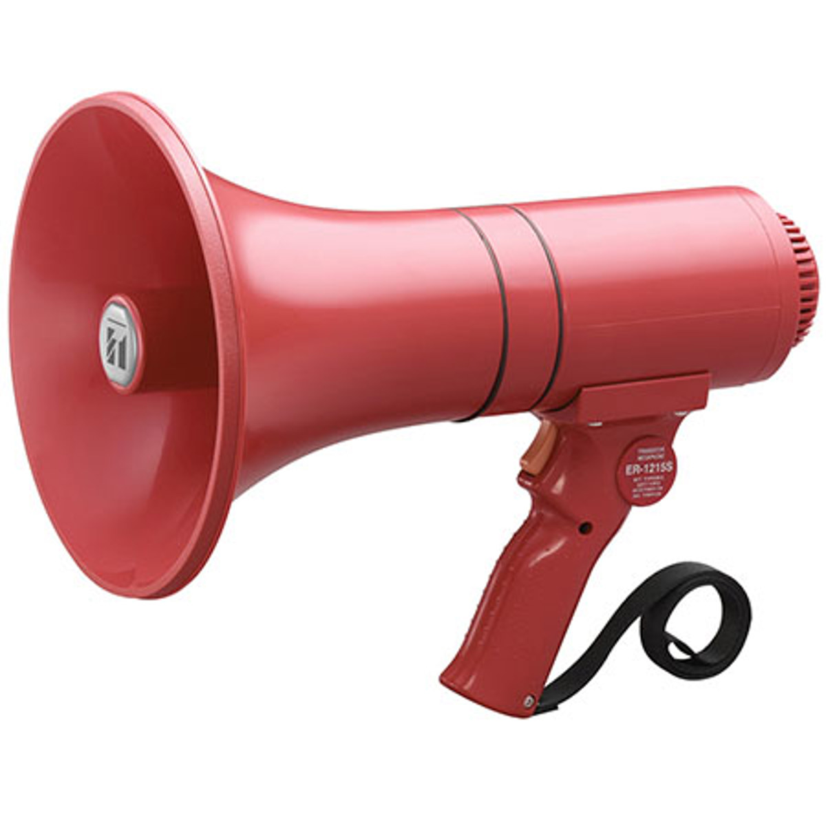 

TOA Electronics ER-1215S Hand Grip Type Megaphone with Siren, 15W Output, Red