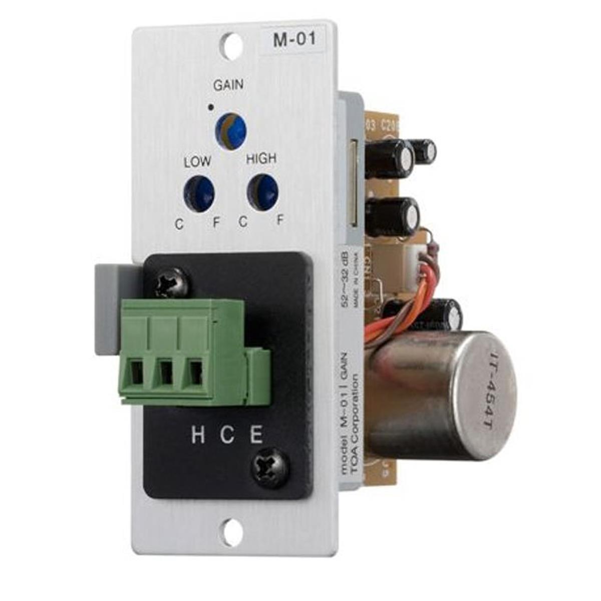 Image of TOA Electronics Mic Input Module with 1/4&quot; Phone Jack for 900 Series Amplifiers