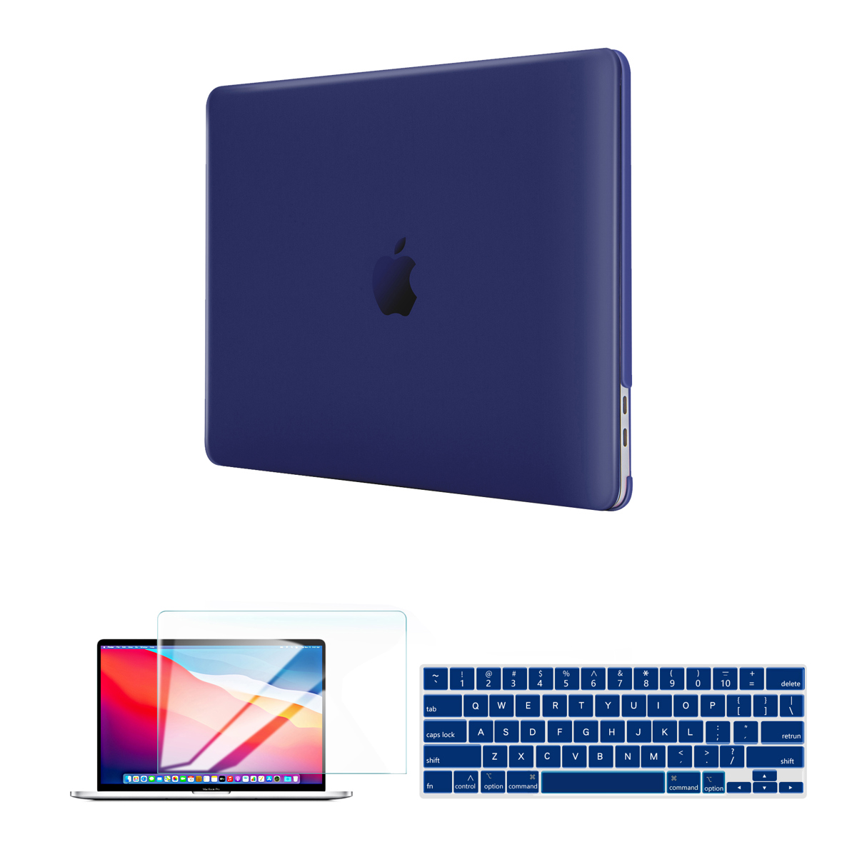 Твердый чехол Techprotectus для Apple 13 MacBook Pro, темно-синий #RTPNBKMP13M1