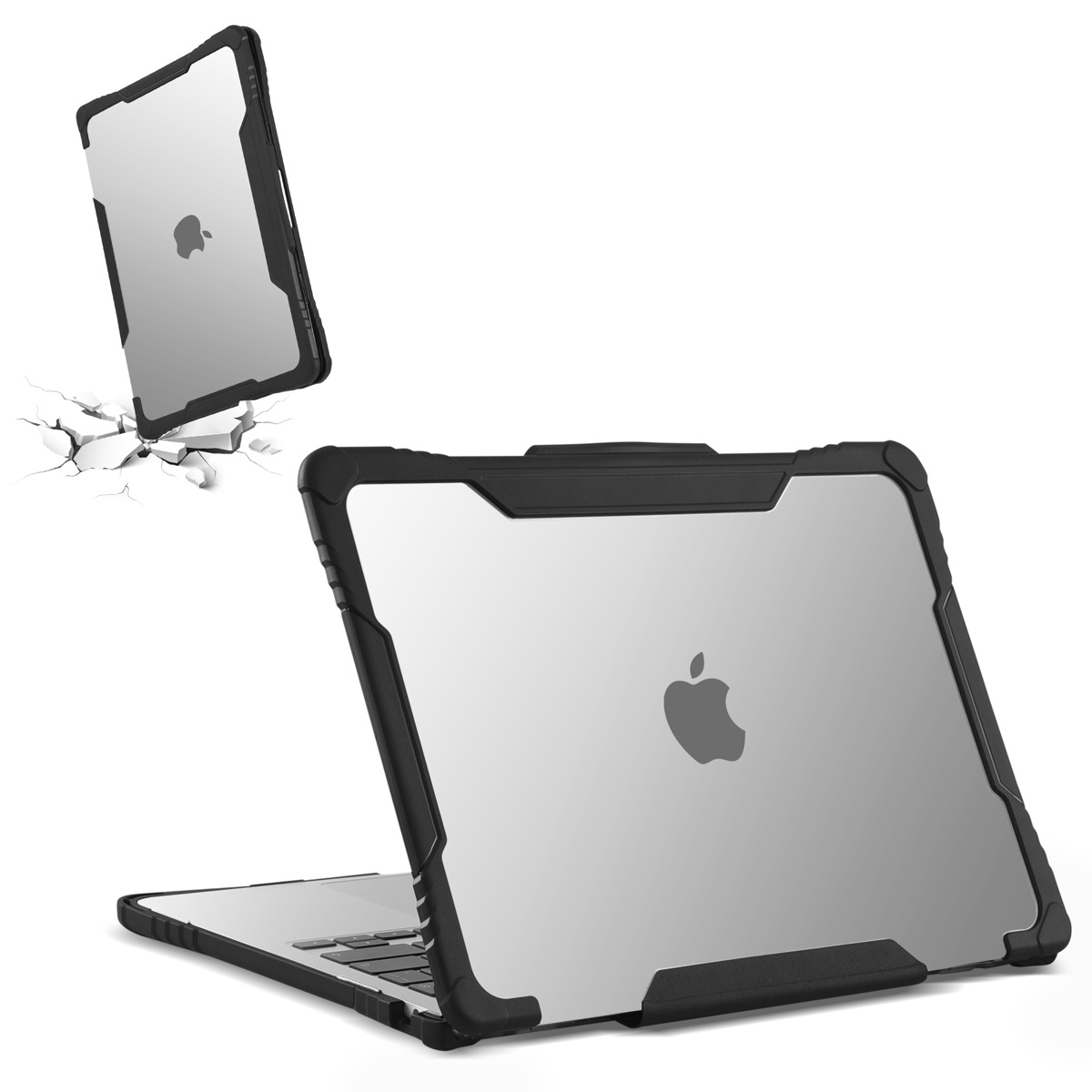 

Techprotectus Rugged Hardshell Case for Apple 13" MacBook Air,M2 Chip 2022,Clear