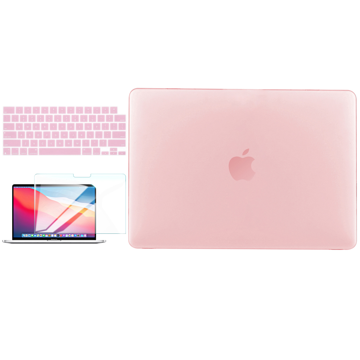 Жесткий чехол TechProtectus Colorlife для 16-дюймового MacBook Pro 2021 г., розовый кварц