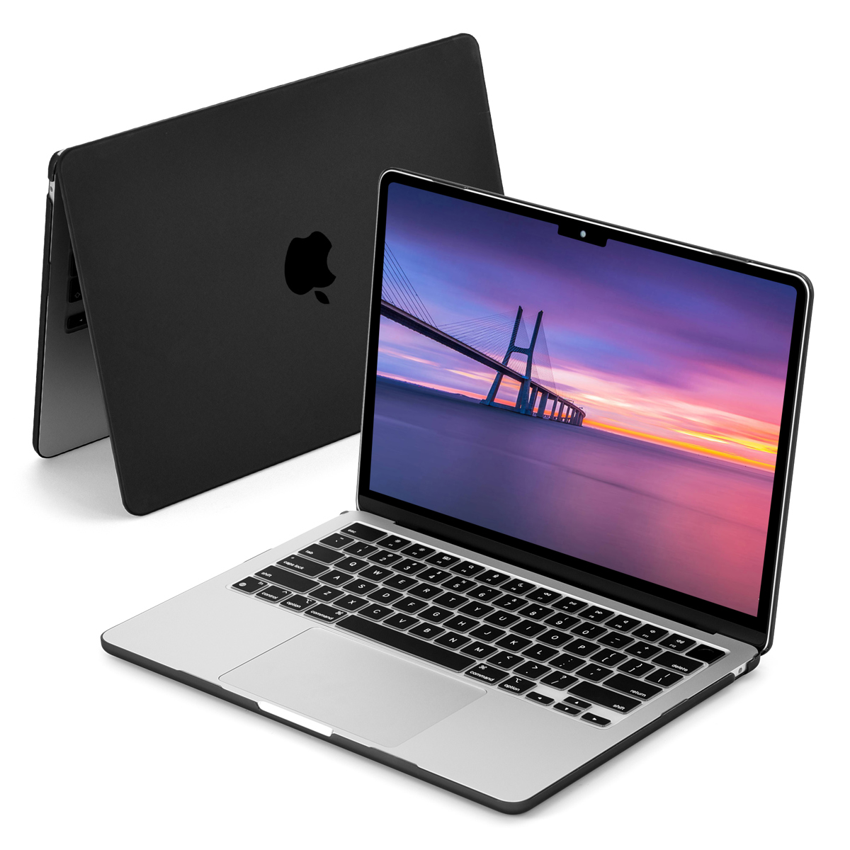 Жесткий чехол Techprotectus Colorlife для Apple 13 MacBook Air с M2 2022, черный