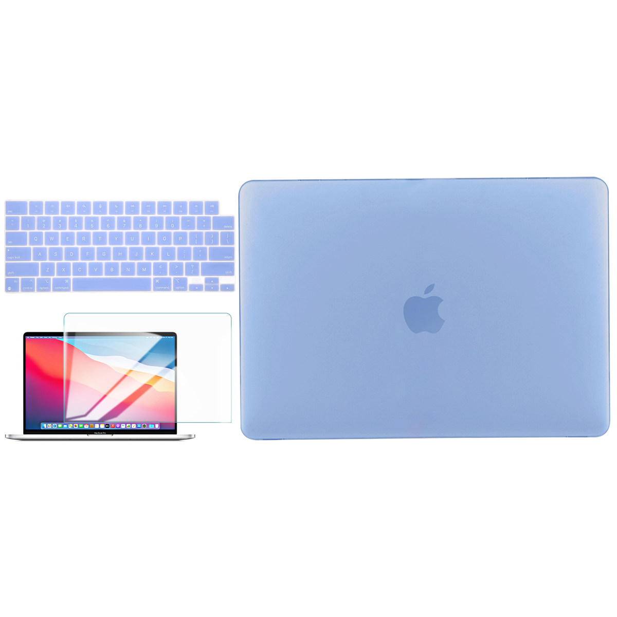 Жесткий чехол TechProtectus Colorlife для 16-дюймового MacBook Pro 2021 г., цвет Serenity Blue