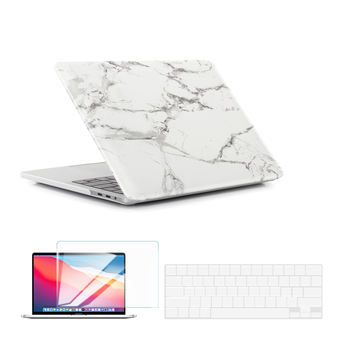 

Techprotectus TechProtectus Hardshell Case for Apple 13" MacBook Air, White Marble
