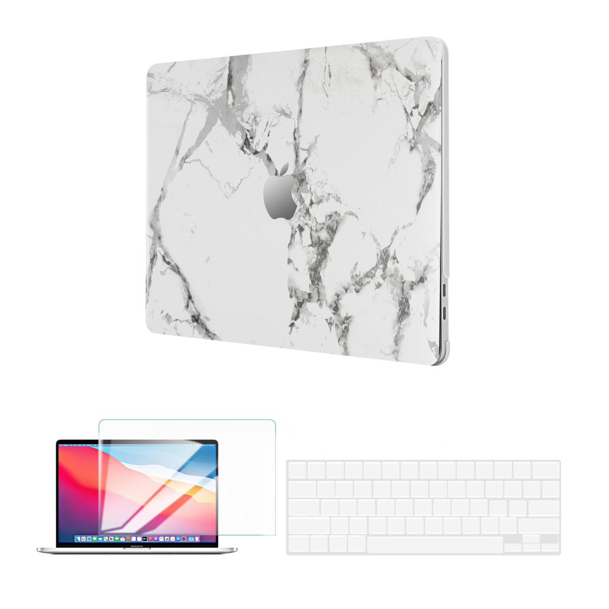 

Techprotectus TechProtectus Hardshell Case for Apple 13" MacBook Pro, White Marble