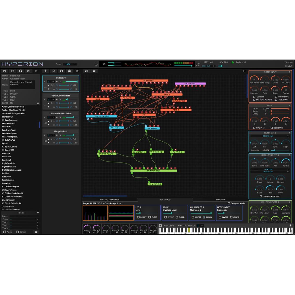 Image of Tracktion Wavesequencer Hyperion Modular Synth Plug-In