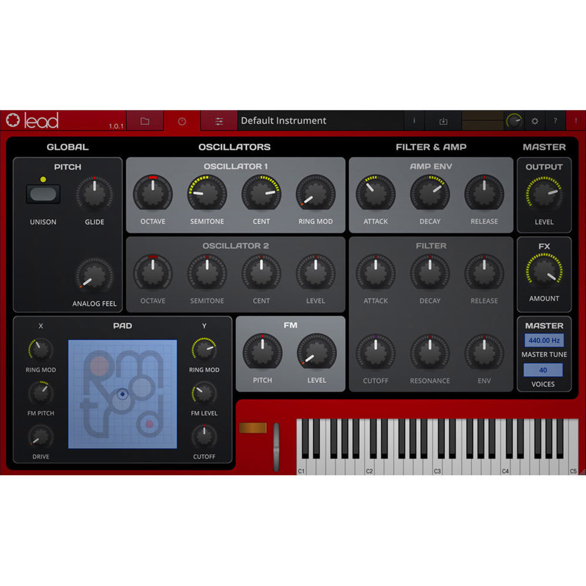 Image of Tracktion RetroMod Lead Clavia Synthesizer Emulation Software