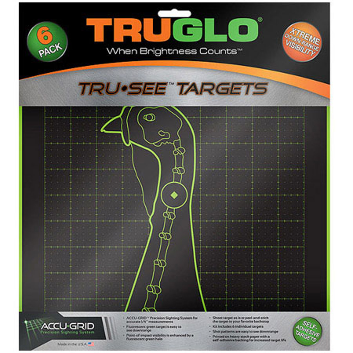 

TruGlo 12x12" Turkey Target, 6 Pack