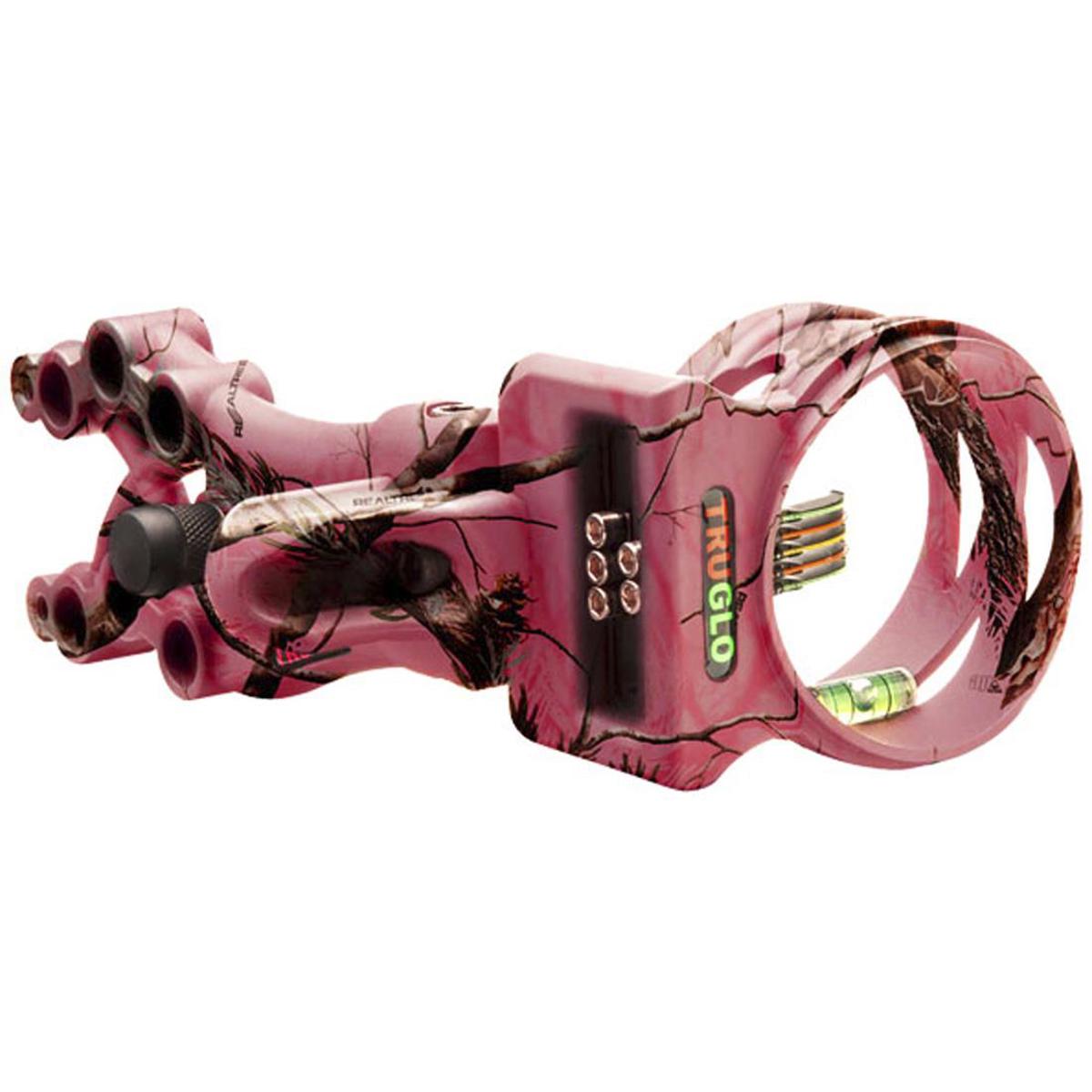 

TruGlo Carbon XS Extreme 5 Pin 0.019 Bow Sight with Light, Realtree Xtra Pink