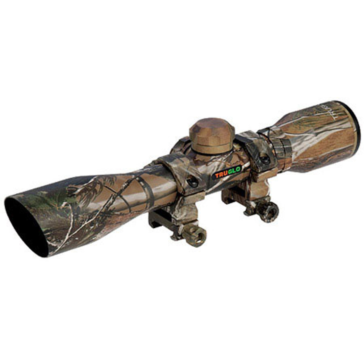 

TruGlo 4x32 Crossbow Riflescope with Rings, Crossbow Reticle, Camo