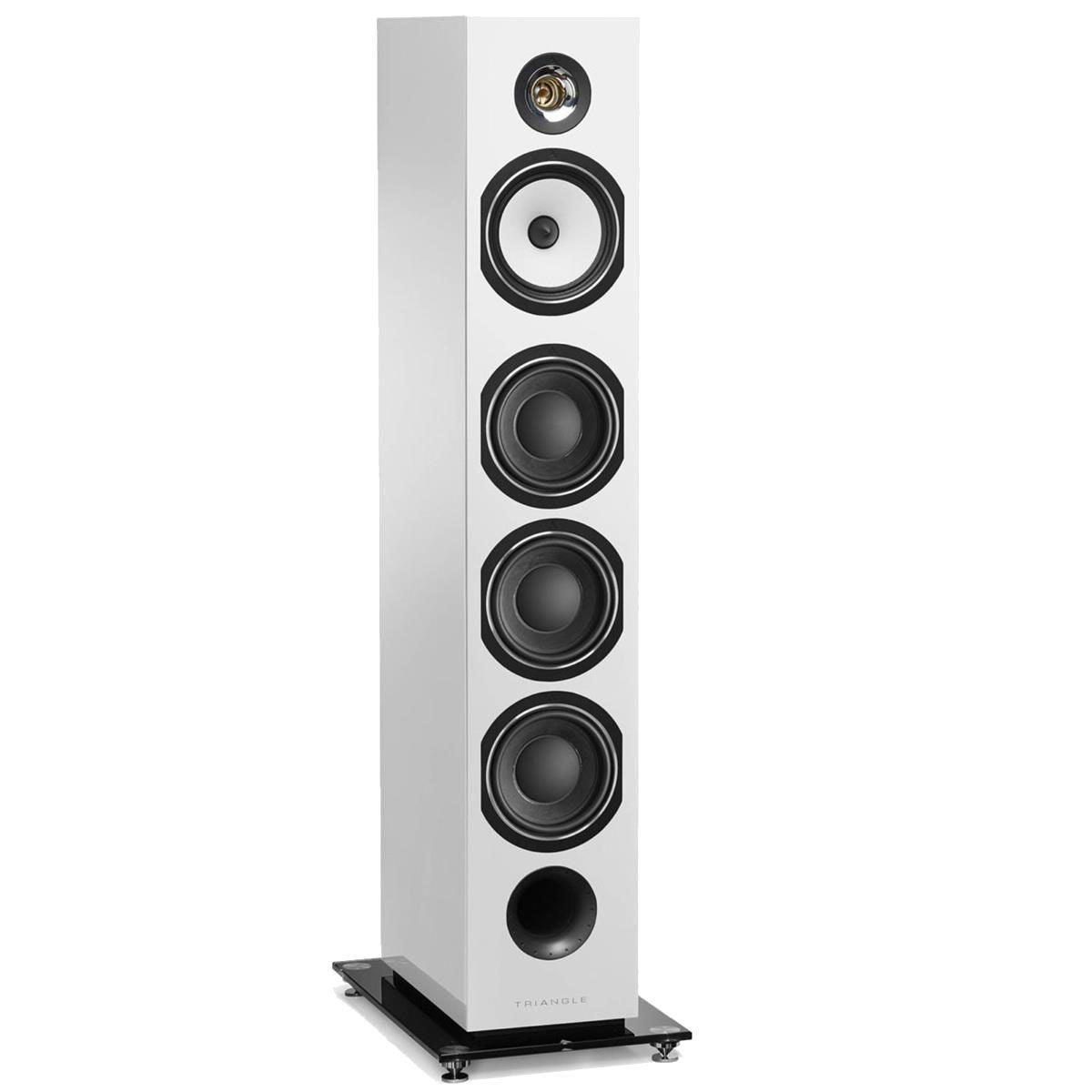 Photos - Speakers Triangle Esprit Australe Ez Floorstanding Speaker, White High Gloss EZTEC6 