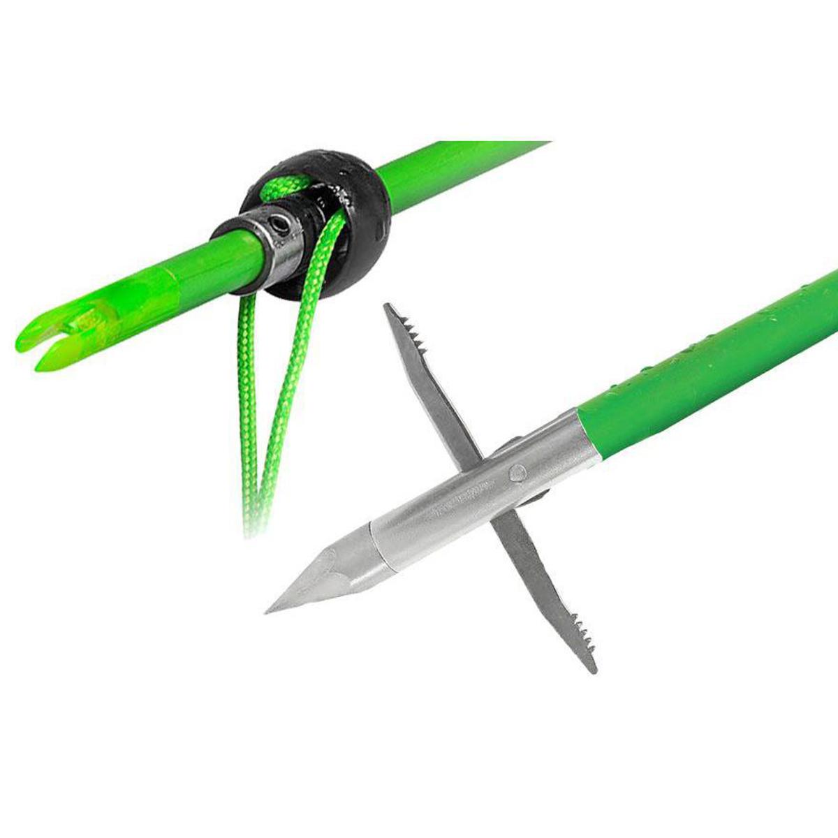 

TruGlo Truglo Fiberglass Bowfishing Arrow with Slide Nock Safety System, Carpedo Point