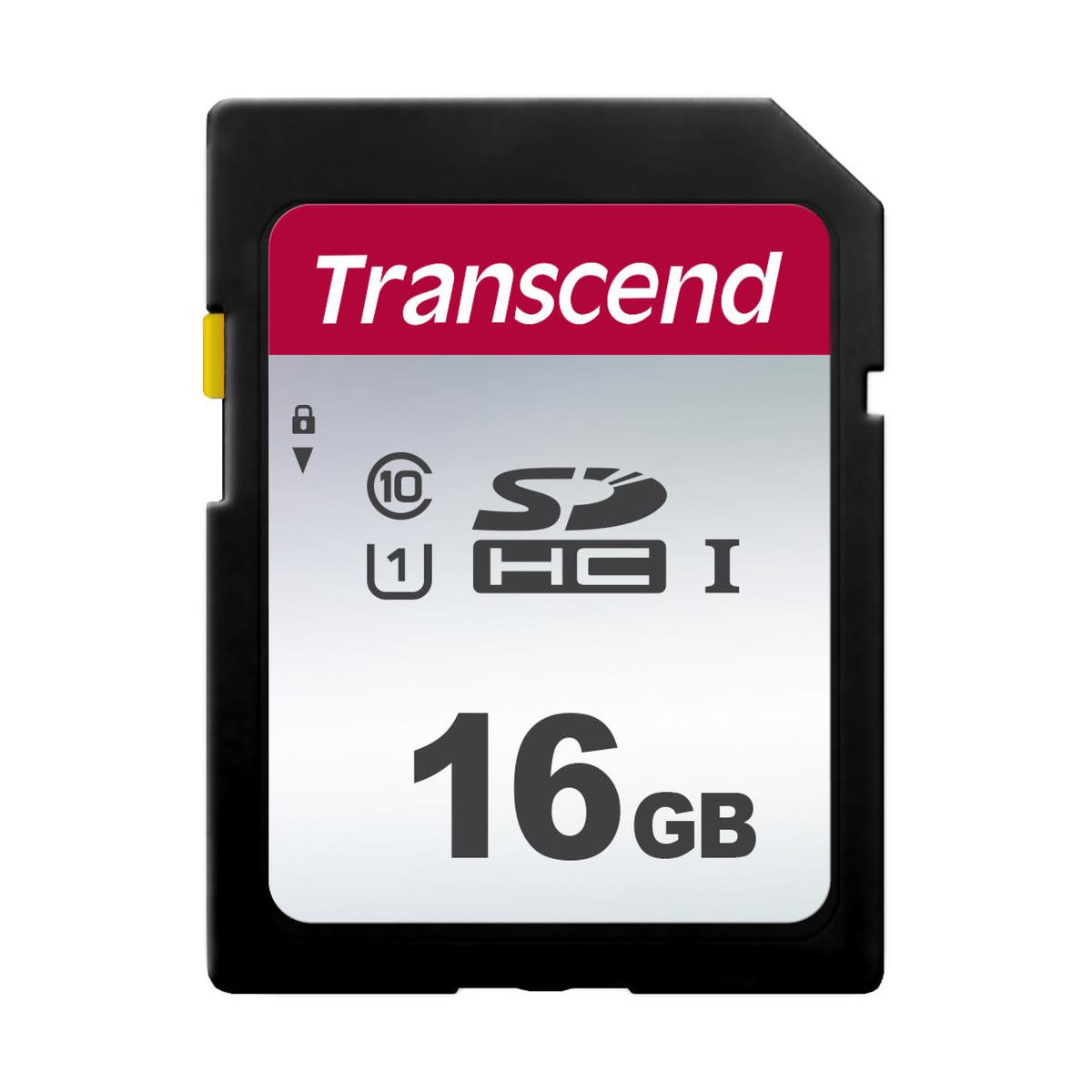 Карта памяти SDHC Transcend 16 ГБ 300S UHS-I U1 #TS16GSDC300S