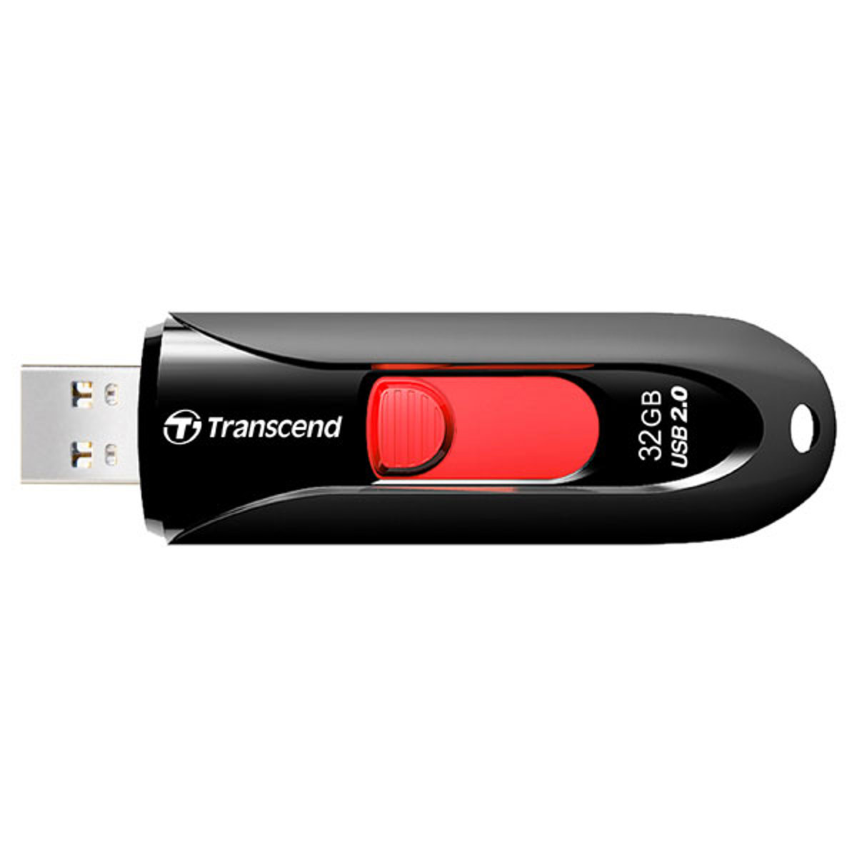 

Transcend 32GB JetFlash 590 USB 2.0 Capless Flash Drive, Black