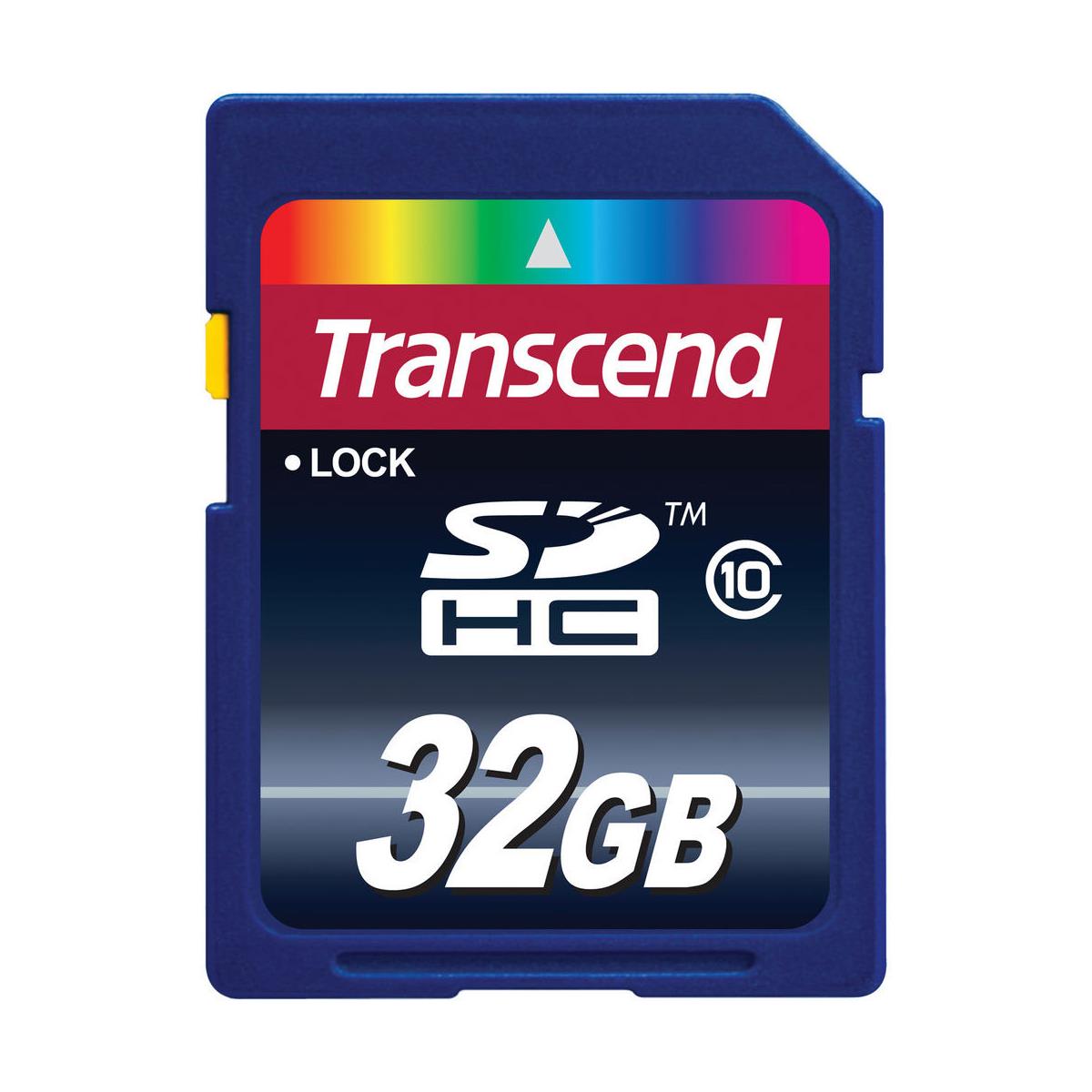 Image of Transcend 32GB Class 10 SDHC Memory Card