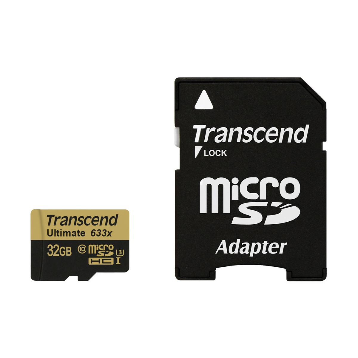Transcend 32GB Ultimate 633x microSDXC/SDHC Class 10 UHS-I U3 Memory Card -  TS32GUSDU3