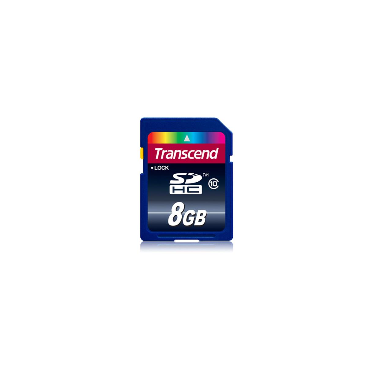Image of Transcend 8GB Class 10 SDHC Memory Card
