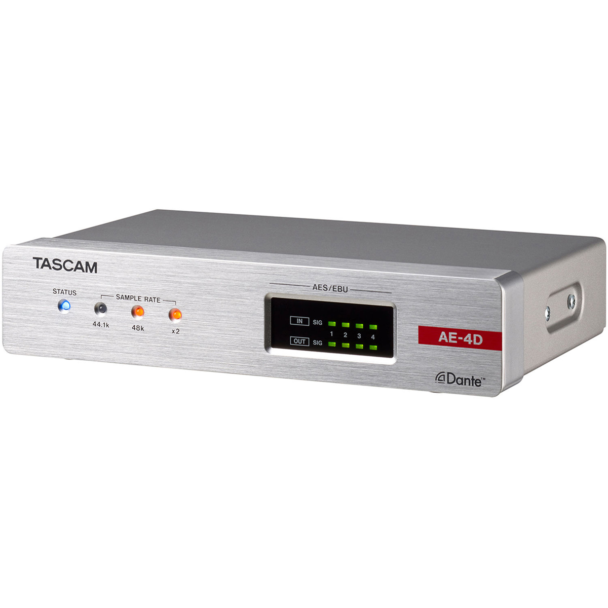 

Tascam AE-4D 4-Channel AES/EBU In/Out Dante Converter with Built-In DSP Mixer