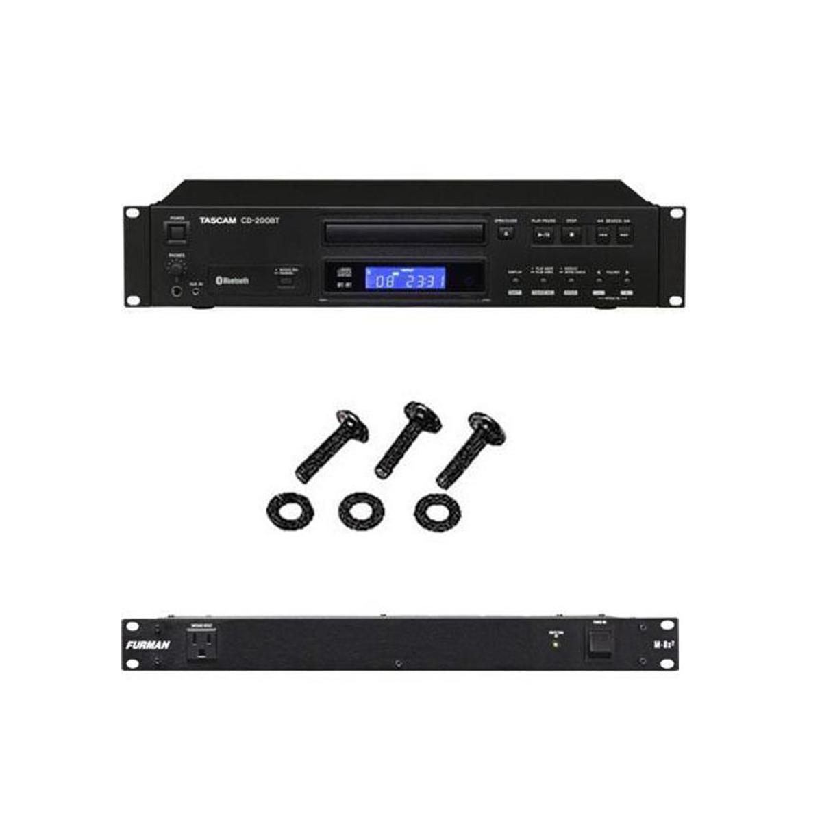 Image of Tascam CD-200BT Rackmount CD Player with Bluetooth Receiver W/ Accessory Bundle