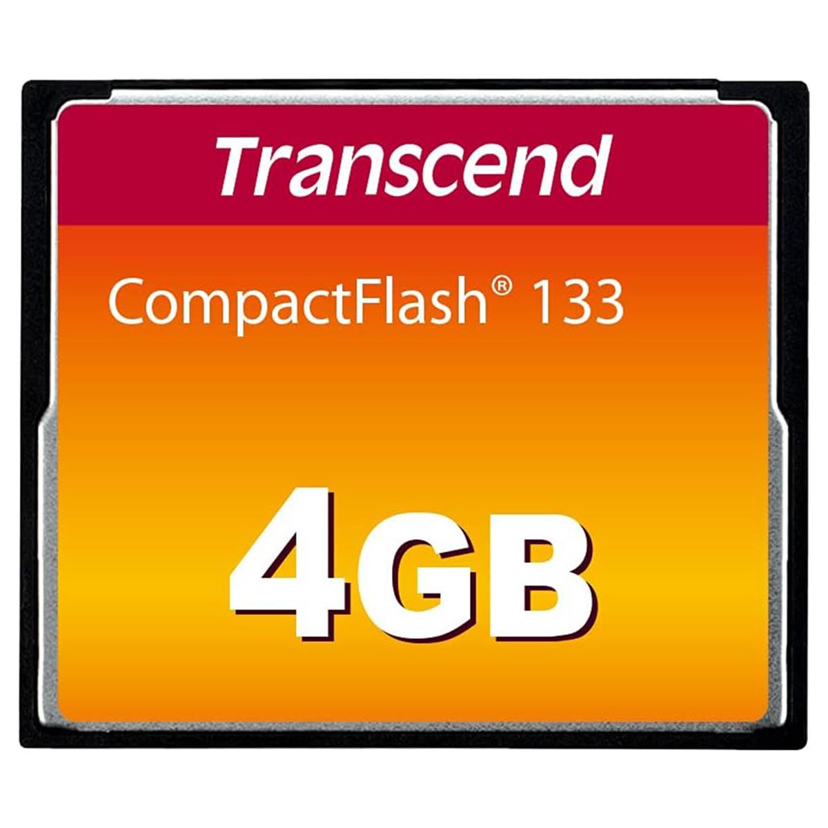 Image of Transcend 4GB UDMA 4 CF Memory Card