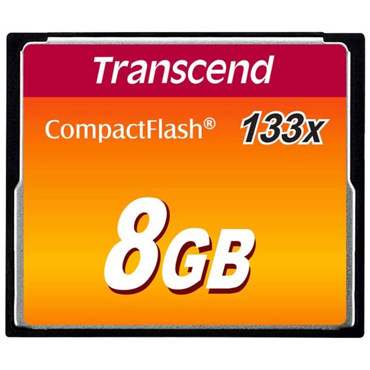Image of Transcend 8GB UDMA 4 CF Memory Card