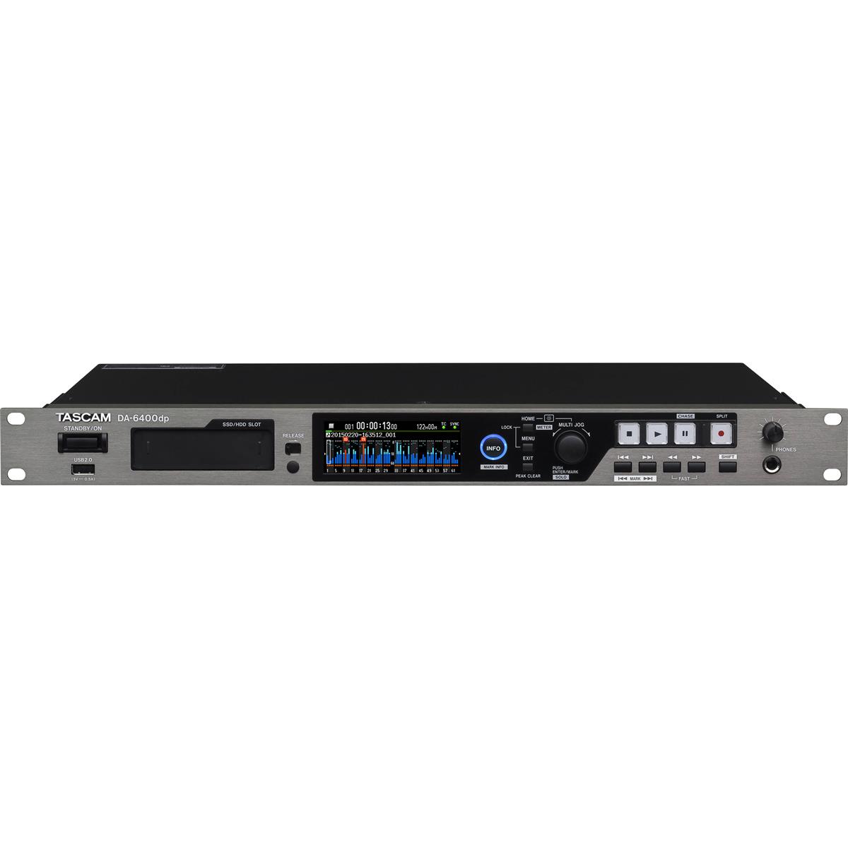 Tascam DA-6400DP 64-Channel Digital Multitrack Recorder with Duel-Power Supply -  DA6400DP