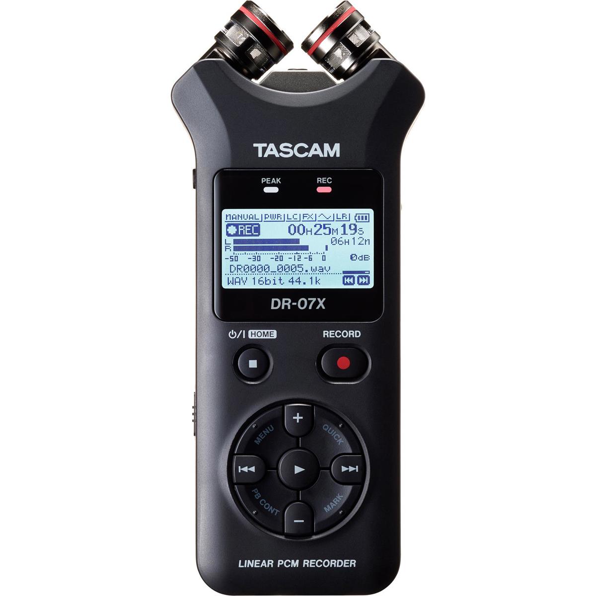 

Tascam DR-07X Stereo Handheld Digital Audio Recorder with USB Audio Interface
