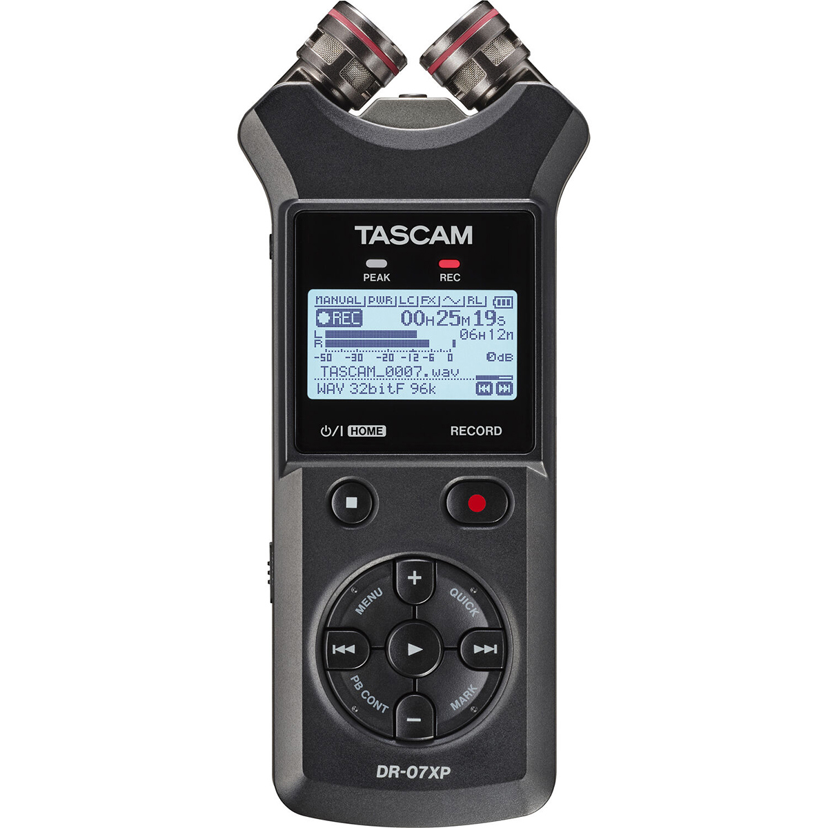 

Tascam DR-07XP 2-Channel 32-Bit Float Portable Handheld Audio Recorder w/USB-C