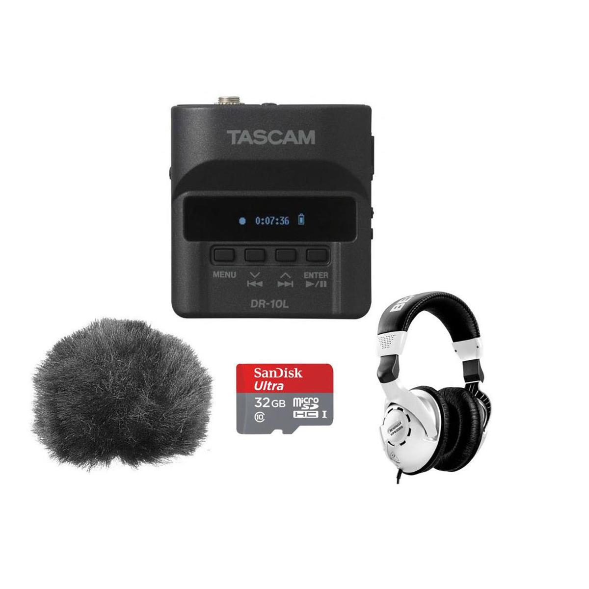 

Tascam DR-10L Digital Recorder and Lavalier Combo With Accessory Bundle