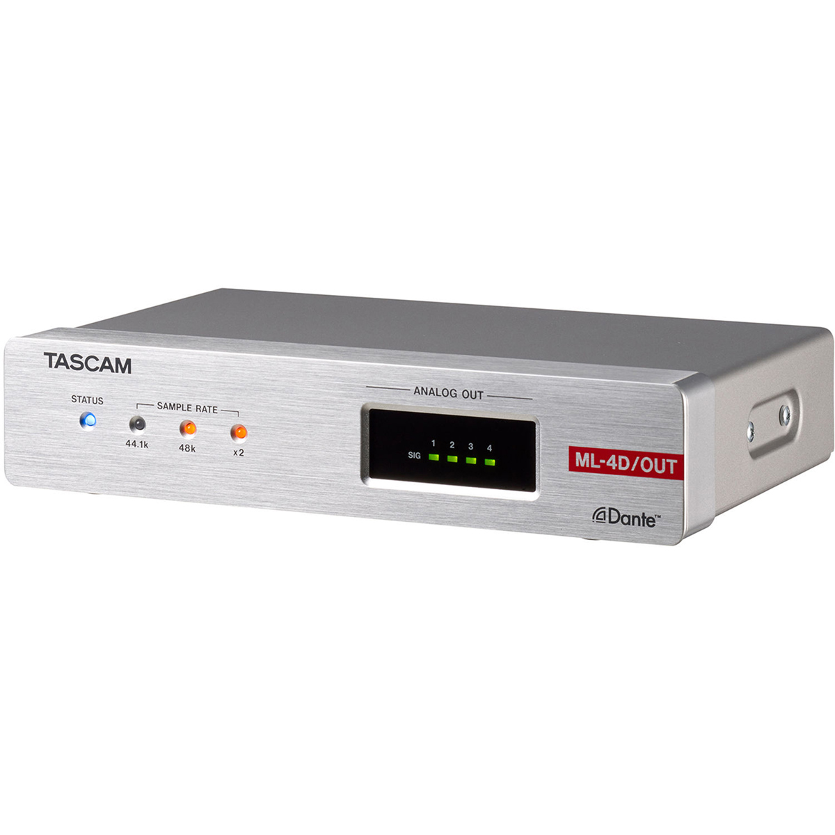 

Tascam ML-4D/OUT-E 4-Ch Line Output Dante Converter, Euroblock Connectors