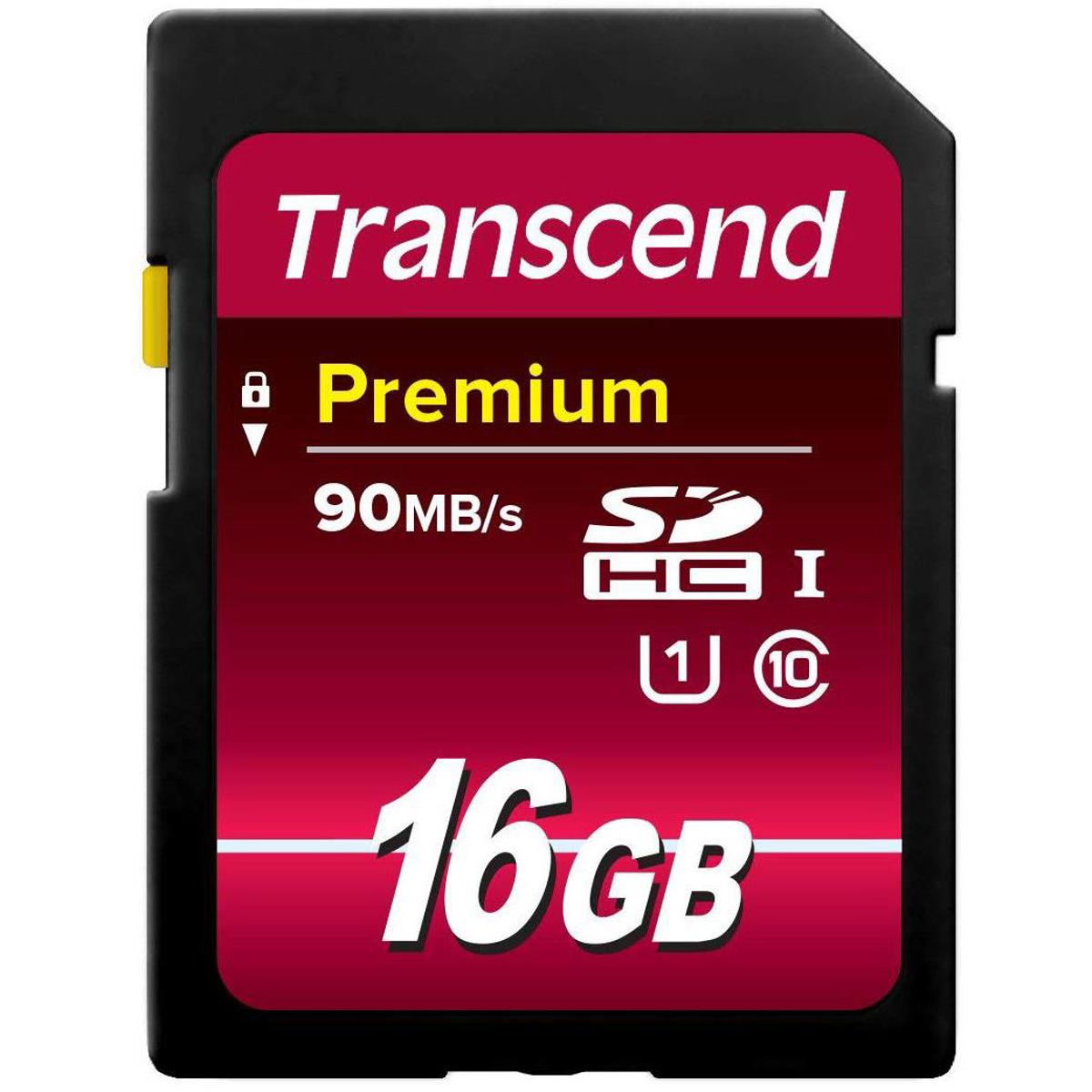 

Transcend 16GB SDHC Class 10 UHS-I 400X Premium Memory Card