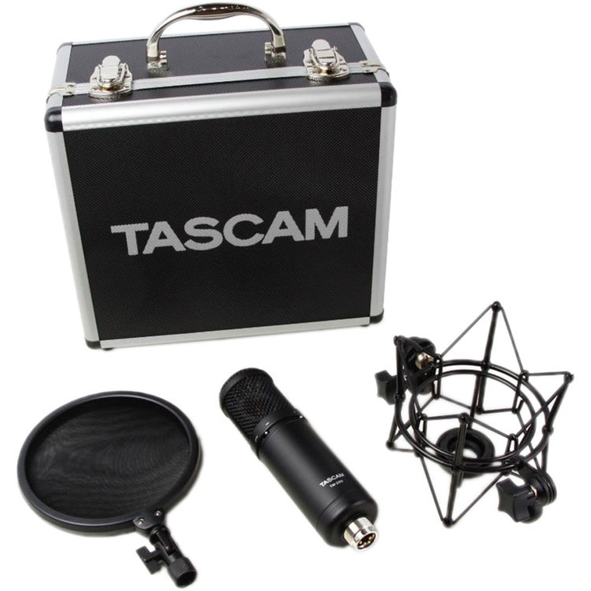 

Tascam TM-280 Studio Microphone with Flight Case, Shockmount and Pop Filter